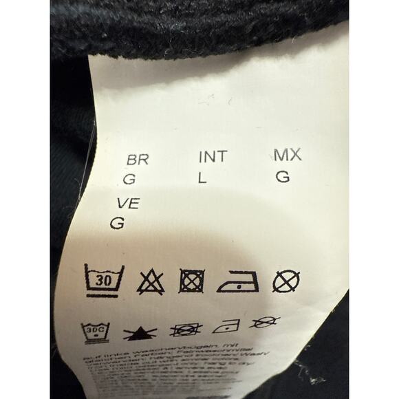 BOSS Hugo Boss Women's Black High Waisted Straight Drawstring Sweat Pants Size L - Picture 6 of 7